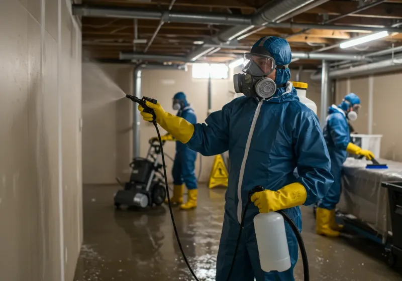 Basement Sanitization and Antimicrobial Treatment process in Lonaconing, MD